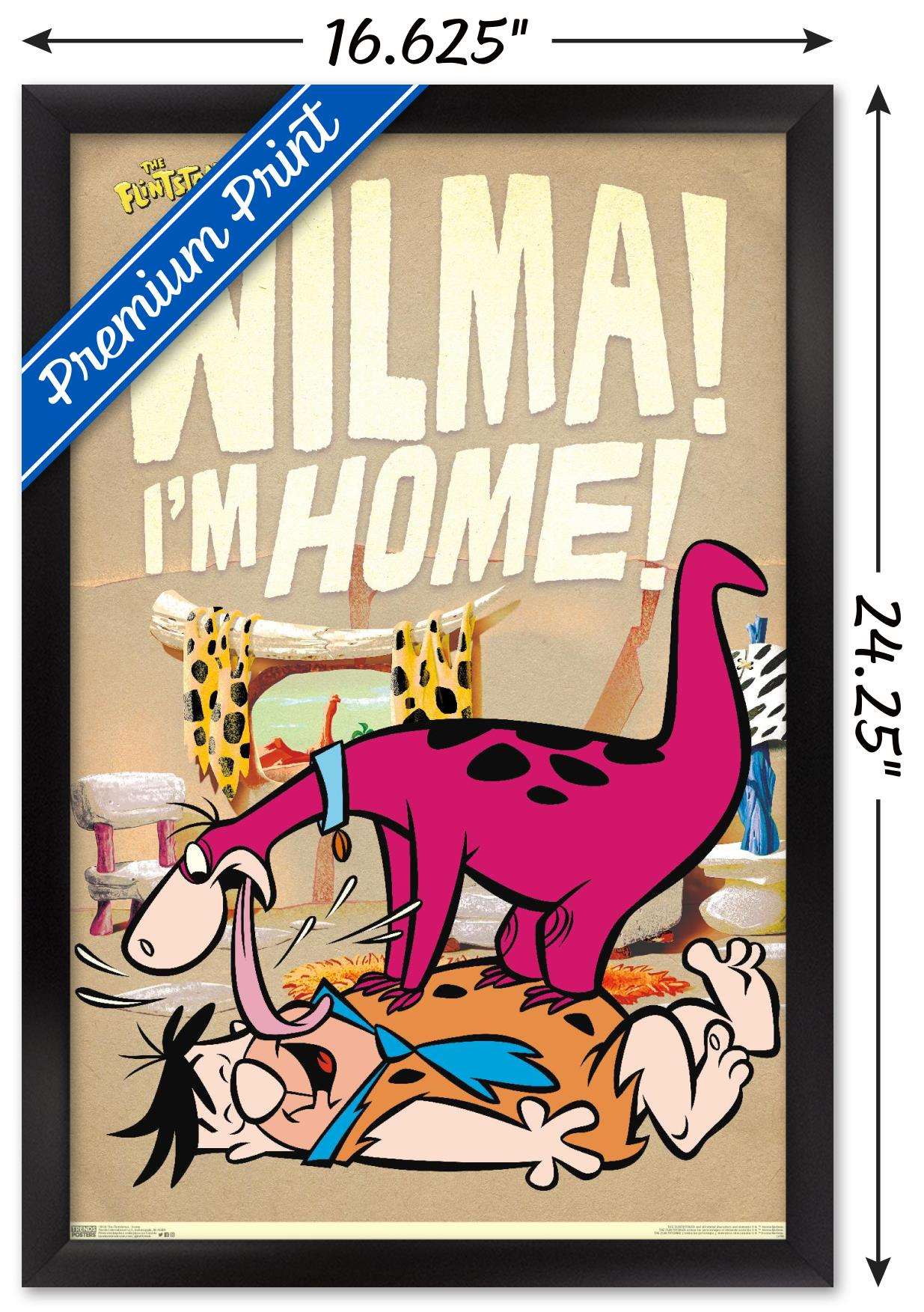 The Flintstones - Home Wall Poster, 14.725" x 22.375", Framed