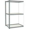 thumbnail image 3 of Global Industrial 581060GY 96 x 48 x 48 in. High Capacity 3 Levels Add-On Rack with Wire Deck, Gray, 3 of 3