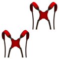 thumbnail image 2 of Eigraketly Correa para bolsa de Golf de doble hombro, tela Oxford acolchada, correas blandas reutilizables ajustables, suministros reemplazables Rojo 2Conjunto, 2 of 6
