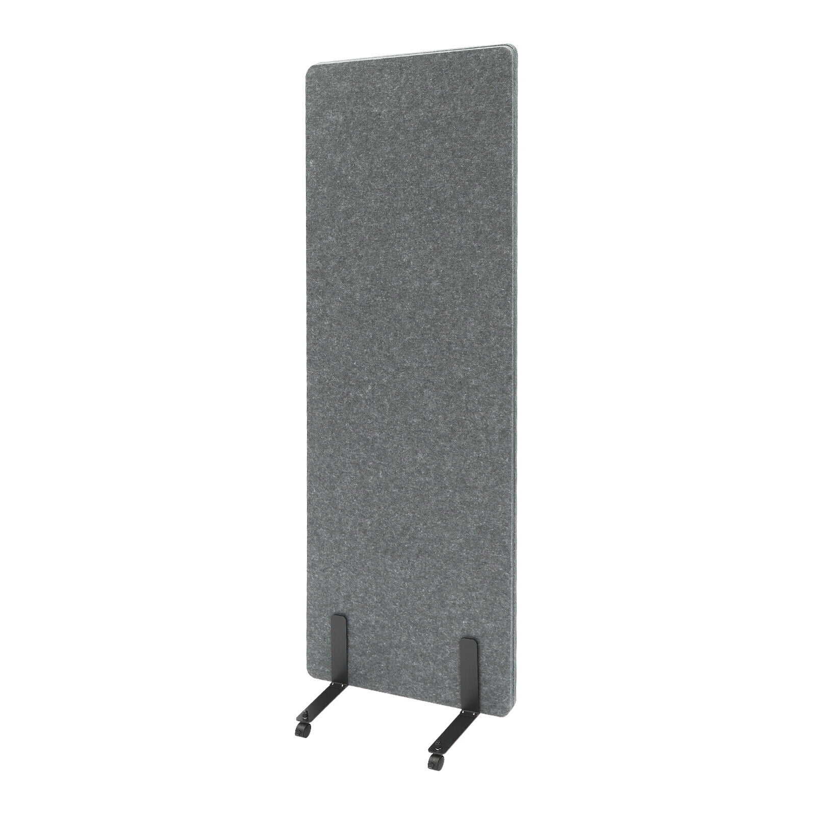 1 Panel Room Divider Folding Privacy Screen Home Office Separator 24*66 Inch Light Gray