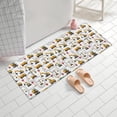 thumbnail image 2 of Cartoon Construction Vehicles Roads White Pattern Bathroom Rugs Mat,Non Slip Microfiber Bathroom Rug,Rubber Backing,Soft Bathroom Mats for Bathroom Floor,Tub and Shower,60x24in(150x60cm), 2 of 5