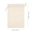 thumbnail image 2 of 10pcs Cotton Cloth Bags Drawstring Reusable Muslin Bag Portable Storage Bags, 2 of 6