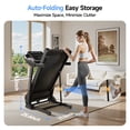 thumbnail image 2 of YPOO Folding Exercise Treadmill for Home Use, Walking Pad with Incline, 8 mph Running, Auto Fold, Compact, 300 lb Capacity for Small Spaces, 2 of 10