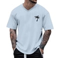 thumbnail image 1 of Camisetas de Trabajo de Manga Larga para Hombres Protección Solar, Deportes Manga Corta V Cuello Algodón Camisetas para el Verano Y Casual, 1 of 4