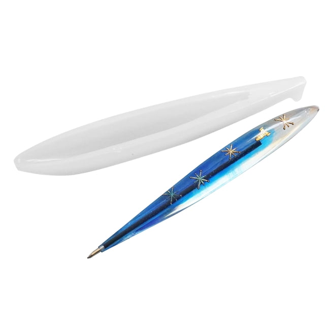 Molde de silicona para plumas DIY: Crea tu propio diseño con este molde transparente, incluye 5 repuestos para mayor rendimiento. ¡Personaliza tu estilo ahora!