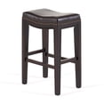 thumbnail image 6 of Noble House Roman Indoor Backless Counter Stool, Set of 2, Brown, 6 of 11