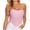 Pink, variant on Corset Tops for Women Mesh Strapless Zip up Overbust Boned Bustier Push up Shapewear Going out Party Tubu Tops