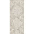 thumbnail image 2 of Unique Loom Outdoor Modern Collection Area Rug - Tambor (2' x 5' 1" Runner Gray/Ivory), 2 of 6