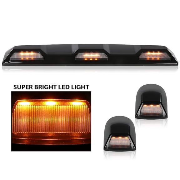 PIT66 Amber Roof Marker Clearance Lamp Kit Fit For 2020 2021-2023 Silverado Sierra HD 84747496, 84747497, 84694118, 84948214