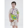 thumbnail image 2 of Disney Toy Story Woody Buzz Lightyear Alien Hooded T-Shirt and French Terry Shorts Outfit Set Toddler to Big Kid, 2 of 5