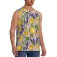 thumbnail image 2 of Pofeuu Lavender Flowers Print Men's Muscle T-Shirt, Sleeveless, Muscle Tank, Classic Muscle Tee Top For Men Casual Sleeveless Muscle T-Shirt Trendy Clothes-Large, 2 of 7