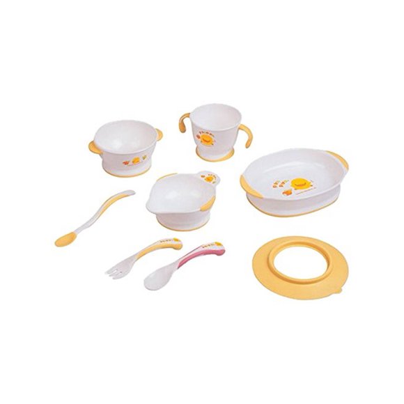 Piyo Piyo 8 Piece Stage 1 Training Table Set, Yellow