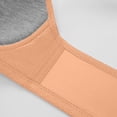 thumbnail image 5 of VISALY Front Snap Everyday Bras for Seniors Women Full Coverage Wirefree Push Up Bras Plus Size Front Closure Bralettes Soft Cup T-Shirt Bra Comfy No Underwire Bras with Support and Lift Khaki S, 5 of 6