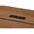thumbnail image 6 of Baxton Studio Decker Mid-Century Modern Transitional Walnut Brown Finished Wood Full Size Platform Bed with Charging, 6 of 7