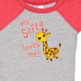 thumbnail image 4 of Inktastic My Safta Loves Me Cute Giraffe Boys or Girls Baby Bodysuit, 4 of 5