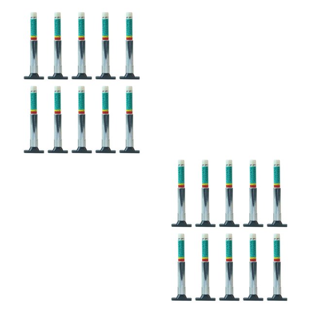 Transemion 10pcs Profondeur Manomètre Bande de Roulement Outil de Mesure de Drainage Friction Outils de Chaleur Précision Commode Carrosserie Automobile 2Set