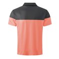 thumbnail image 5 of ZCFZJW Mens Polo Shirts Trendy Color Block Print Summer Short Sleeve Half Button up V Neck Collared T-Shirts Loose Lightweight Casual Athletic Golf Tops Pink M, 5 of 5