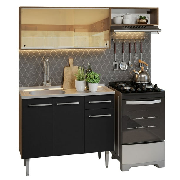 Cocina Integral Completa Modular Madesa Emilly Con Tarja MN 06
