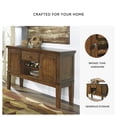 thumbnail image 3 of Signature Design by Ashley Ralene Dining Room Server, Medium Brown Rustic Buffet Cabinet with Wine Rack & Adjustable Storage, 3 of 7