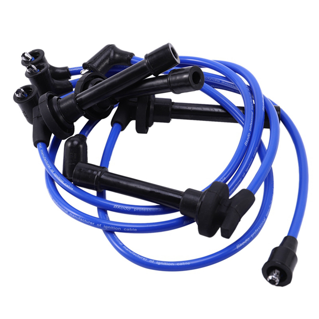 3X 32700-PTO-000 Plug Wire Set, High Performance Ignition Wire for DEL SOL 1992-2002 Blue