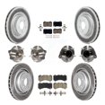 thumbnail image 1 of Transit Auto Front Rear Hub Bearings Assembly Coated Disc Brake Rotors and Ceramic Pads Kit (10Pc) for Car Dodge Challenger Charger - Left Right Side (Driver Passenger) KBB-120576, 1 of 11
