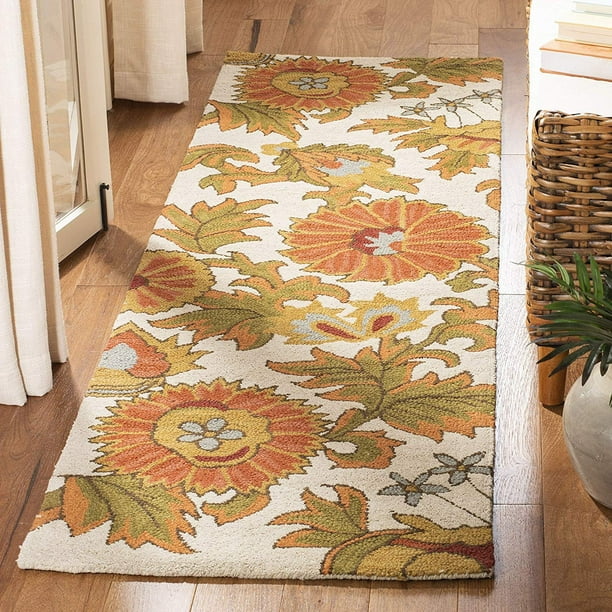 Safavieh Blossom Collection BLM912B Handmade Ivory and Multi Premium