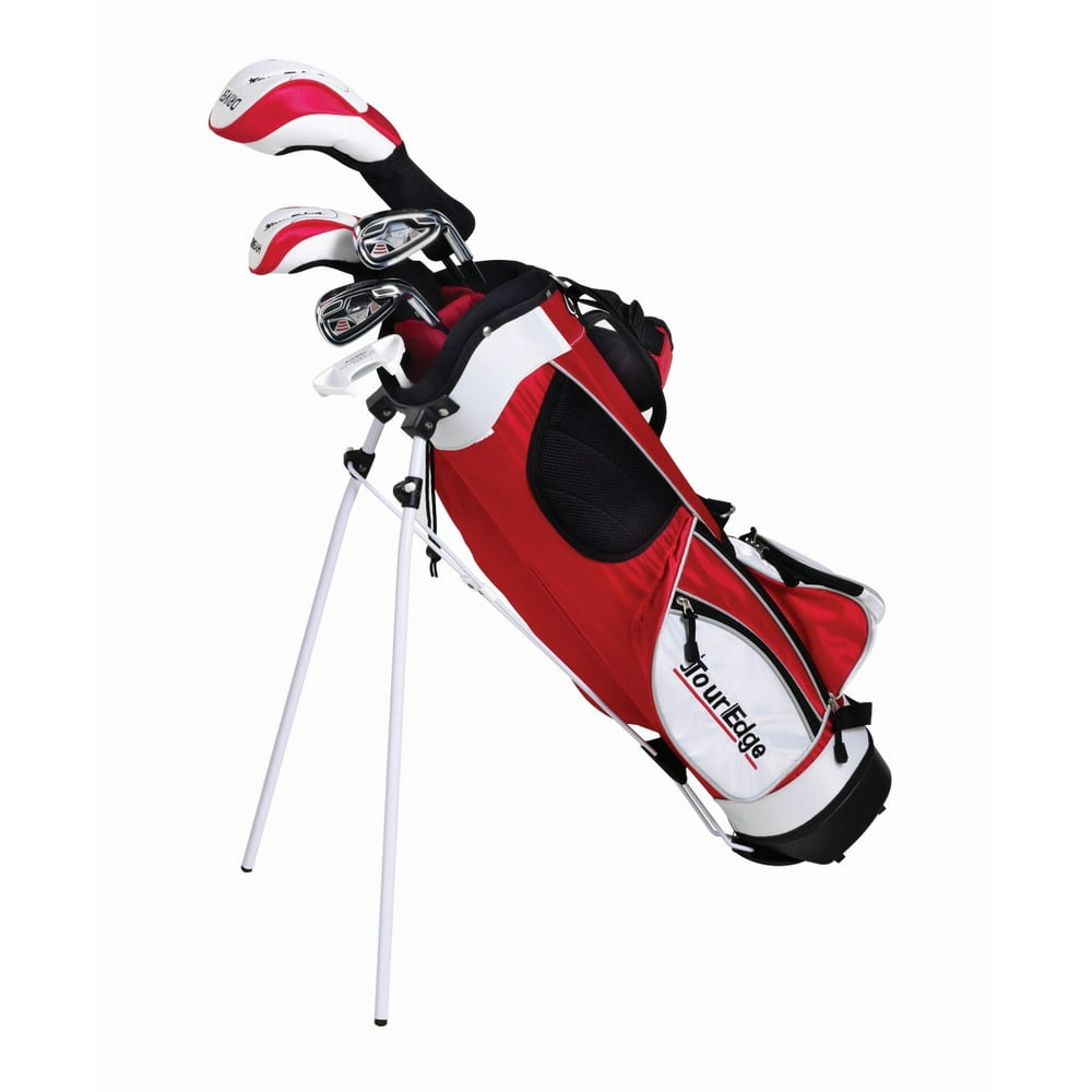 NEW Left Handed Tour Edge Hook a Kid on Golf Junior Golf Set Ages 912 Red NEW Left Handed Tour Edge Hook a Kid on Golf Junior Golf Set Ages 912 Red