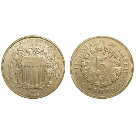 1866-1883 Shield Nickel - The First Nickel