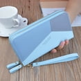 thumbnail image 2 of LONGshukeji Wristlet Wallet for Women Large Capacity Double Zipper Around Purse Credit Card Money Holder Birthday Gift Mom Wife Girlfriend, 2 of 7