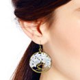 thumbnail image 5 of Eternal Tree of Life Moonstone Branch Brass Dangle Earrings, 5 of 6