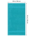 thumbnail image 2 of Toalla de baño Utopia Towels, lujosa, 100% algodón, 35 x 70 cm, color turquesa, 2 of 9