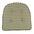 thumbnail image 2 of Klear Vu Gripper 16" x 15" Gingham Tufted Chair Cushion - Set of 2, 2 of 5