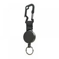 thumbnail image 2 of OUSITAID 1pcs Retractable Pull Key Ring Chain Belt Clip With Carabiner Reel Card Badge Holder Recoil Extends To 55cm, 2 of 8