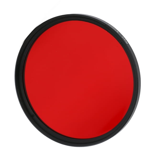 Filtre d'Objectif Couleur Rouge Complète Fileté pour Appareil Photo Filtre Rouge Améliore la Photographie du Coucher de Soleil et de Paysage pour Objectif d'Interface 67mm 62mm 58mm 55mm 52mm