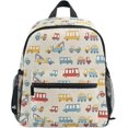 thumbnail image 1 of 12inch Backpack Preschool Cartoon Cars Vehicle School Book Bag Travel Bag Cartoon Cars Vehicle Rucksack Backpacks, 1 of 7