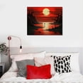 thumbnail image 4 of COMIO Wabi,Sabi Art, Sea Sunrise Painting, Winter Morning Impression, Minimalist Painting, Living Room Wall Decor, Niche Artwork, Canvas Prints, Art Decor, 4 of 4