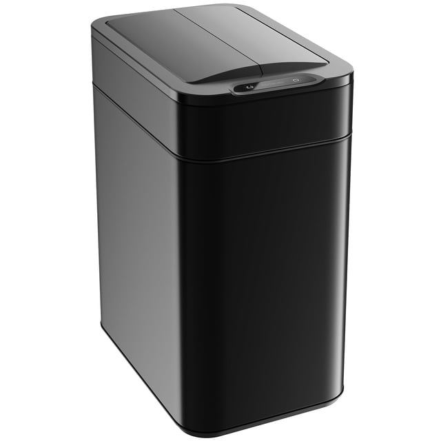 Bote de Basura para Cocina hOmeLabs 49L con Sensor y Tapa Retráctil Negro Mate