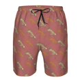 thumbnail image 4 of Yiaed Leopard Print Print Men's Swim Trunks with Lining Quick Dry Sports Shorts Beach Shorts Boardshorts-Medium, 4 of 5