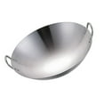 thumbnail image 1 of HLONK Fourniture de Cuisine Poêle Wok en Acier Inoxydable avec Couvercle Marmite Argent, 1 of 6