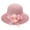 Light Purple, variant on Women's Sun Hat Fashionable Cloche Bow Flower Pearl Embellishment Wide Brim UV Protection Foldable Solid Color Elegant Design Beach Summer Vacation Outdoor Garden Casual Yellow