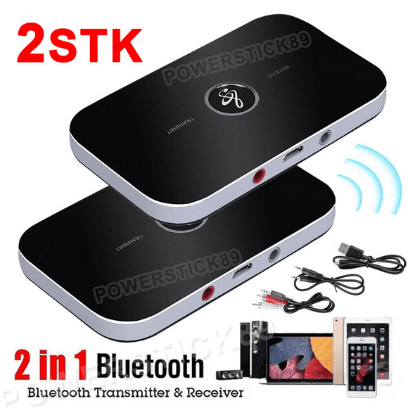 2in1 Bluetooth 5.0 Transmitter Receiver Sender Aux Audio Adapter TV Headphones