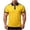 Yellow, variant on Miluxas Men's Contrast Trim Short Sleeve Polo Shirts Button Up Slim Fit Casual Tops Breathable Soft Summer Fashion Tees for Men Yellow