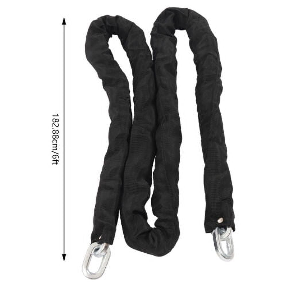 6 ft 3/8" Chain And Lock Kit Heavy Duty Chain Lock Security Long Chain Bike New