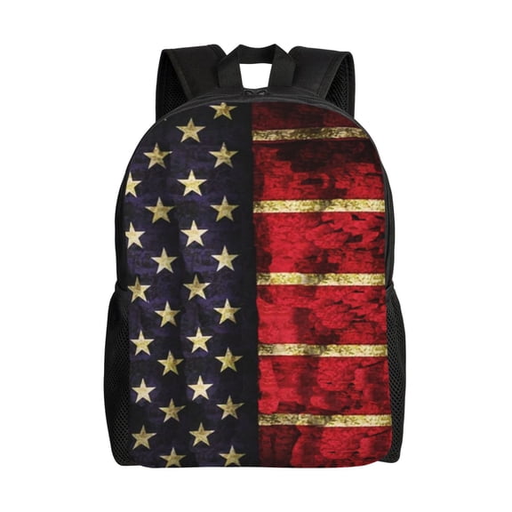 Travel Backpack For Women/Men Us Flag Carry On Backpack With Laptop Compartment Travel Backpack