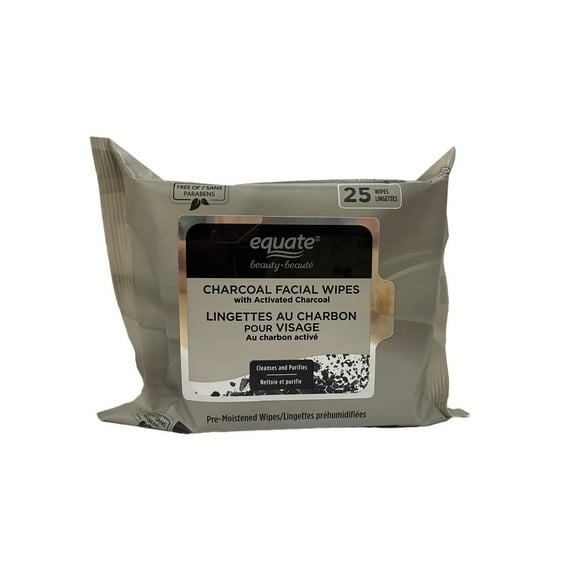 EQB Lingettes au Charbon pour Visage