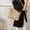 Khaki, variant on Tote Bag, Stylish Outward Bag with Woven Texture, Spacious Handbag for Daily Essentials, Comfortable Travel Bag with Thick Rope Straps(White)