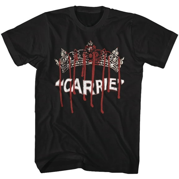 Carrie Queen Carrie Black Adult T-Shirt