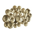 thumbnail image 5 of DecMode Aluminum Modern Overlapping Round Plates Wall Décor 43"W x 29"H, with Shiny Gold Finish, 5 of 7