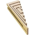 thumbnail image 6 of 3"W x 6"D x 18"H Thin Landon Rough Cedar Woodgrain TimberThane Corbel, Primed Tan, 6 of 6