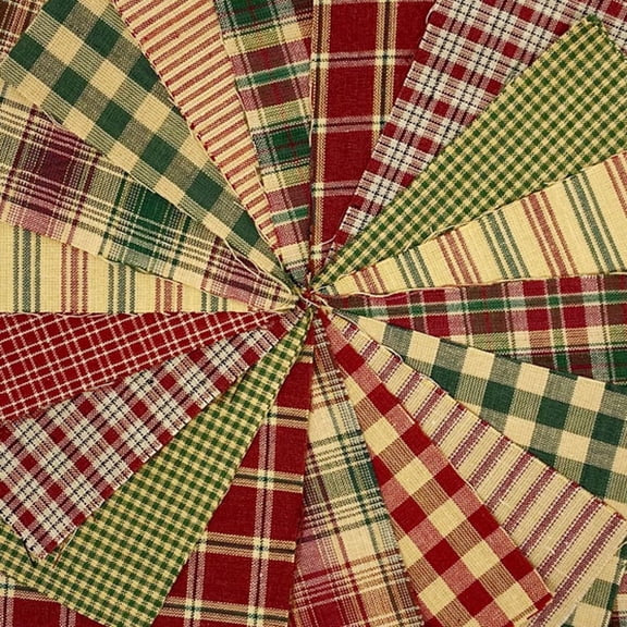 JCS Christmas Ragged Homespun Cotton Quilt Kit (200 Six-inch Squares)